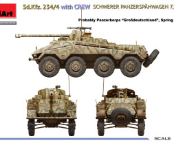 1:35 Sd.Kfz.234/4 Schwerer Panzerspähwagen 7.5cm w/ Crew