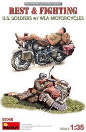 1:35 Rest & Fighting US Soldiers w/ WLA Motorcycles