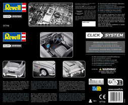 1:24 Aston Martin DB5, James Bond 007 – Goldfinger (Click System)