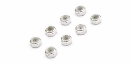 Mini-Z M2 Nyloc Alu Wheel Nut Silver(8 ks)