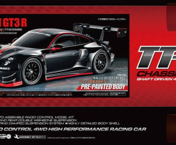 1:10 Porsche 911 GT3 R (992) Black Painted Body TT-02 Chassis (stavebnica)