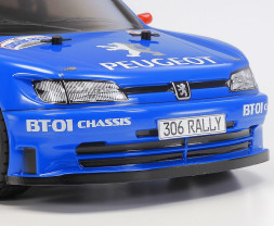 1:10 Peugeot 306 Maxi Blue Painted Body BT-01 Chassis (stavebnica)