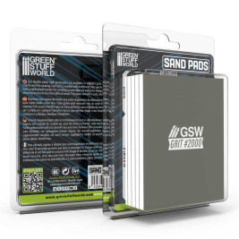 Pevná brúsna doštička 100x80 mm, zrnitosť 2000 (5 ks)