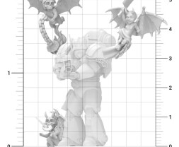 3D Printed Evil Cherubs 1:48 - 3D tlačenie Zlí Cherubíni (4 ks)