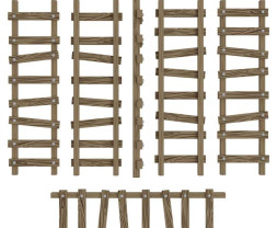 3D Printed Large Wooden Ladders 1:48-1:35 - 3D tlačené veľké drevené rebríky (6 ks)