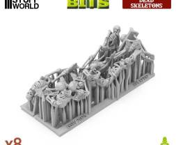 3D Printed Set Dead Skeletons – 3D tlačenie ľudskí kostlivci (8 ks)