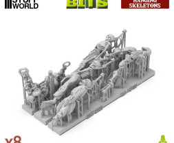 3D Printed Set Hanging Skeletons – 3D tlačenie visiace kostlivci (8 ks)