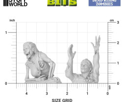 3D Printed Set Dead Rising Zombies – 3D tlačené z mŕtvych vstávajúca zombie (21 ks)