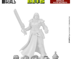 3D Printed Set Skulls with Helmets – 3D tlačené lebky v prilbách (40 ks)