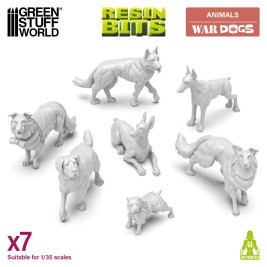 3D Printed Set War Dogs – 3D tlačenie vojnové psy (7 ks)