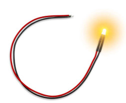 LED dióda blikajúca oranžová 3mm (10 ks)