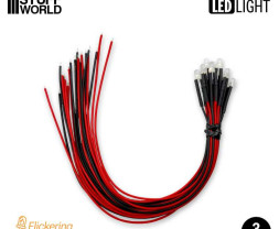 LED dióda blikajúca oranžová 3mm (10 ks)