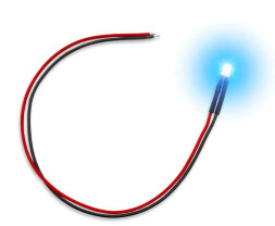 LED dióda blikajúca modrá 3mm (10 ks)