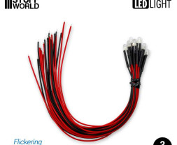 LED dióda blikajúca modrá 3mm (10 ks)