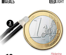 LED dióda blikajúca červená 3mm (10 ks)