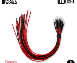 LED dióda blikajúca červená 3mm (10 ks)