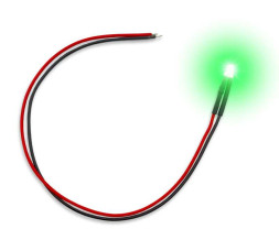 LED dióda blikajúca zelená 3mm (10 ks)