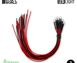 LED dióda blikajúca zelená 3mm (10 ks)