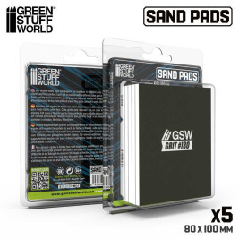 Pevná brúsna doštička 100x80 mm, zrnitosť 180 (5 ks)