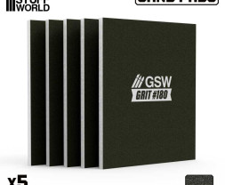 Pevná brúsna doštička 100x80 mm, zrnitosť 180 (5 ks)