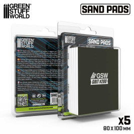 Pevná brúsna doštička 100x80 mm, zrnitosť 280 (5 ks)