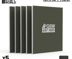 Pevná brúsna doštička 100x80 mm, zrnitosť 800 (5 ks)