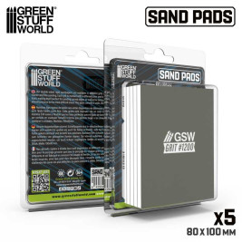 Pevná brúsna doštička 100x80 mm, zrnitosť 1200 (5 ks)