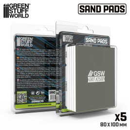 Pevná brúsna doštička 100x80 mm, zrnitosť 2500 (5 ks)