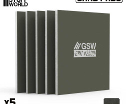 Pevná brúsna doštička 100x80 mm, zrnitosť 2500 (5 ks)