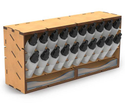Modular Paint Rack – modulárny organizér Compact na 17ml fľaštičky GSW (vertikálne)