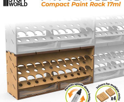 Modular Paint Rack – modulárny organizér Compact na 17ml fľaštičky GSW (vertikálne)