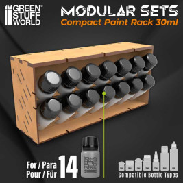 Modular Paint Rack – modulárny organizér Compact na 30ml fľaštičky GSW (vertikálne)