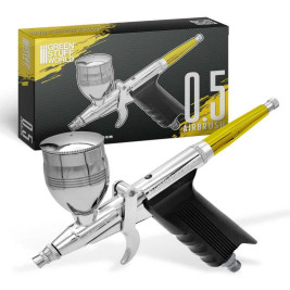 Striekacia airbrush pištoľ GSW s ergonomickou rukoväťou a tryskou 0,5 mm