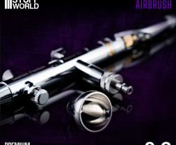 Dvojčinná striekacia airbrush pištoľ Gaahleri Premium GHPM-Mobius s tryskou 0,2 mm