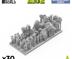 3D Printed Severed Body Parts 1:48 - 3D tlačené oddelené časti tela (30 ks)