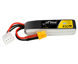 Gens Ace LiPo Tattu Séria - 2S 450mAh 7,6V 2S1P HV (95C) XT30 Plug