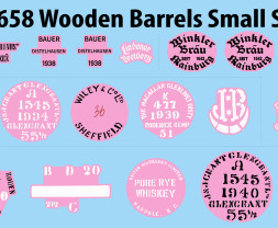 1:35 Wooden Barrels Small Size