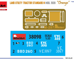 1/35 Land Utility Tractor Std. N 'Orange' Mod.1939