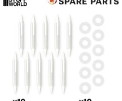 Hroty pre plniteľné fixky Green Stuff World, veľkosť #2 (10 ks)