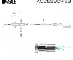 Airbrush tryska Gaahleri 0,2mm pre Mobius (1 ks)