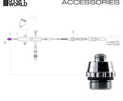 Airbrush kryt trysky Gaahleri 0,2mm pre Mobius (1 ks)