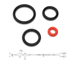 Airbrush sada tesniacich O-krúžkov pre Gaahleri Mobius