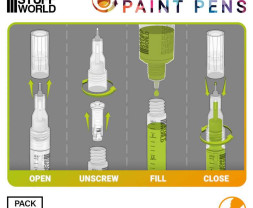 Plniteľné fixky Green Stuff World, veľkosť hrotu #0,5 (6 ks)