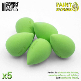 Teardrop Paint Sponges – aplikačné hubky v tvare kvapky (5 ks)