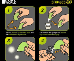 Teardrop Paint Sponges – aplikačné hubky v tvare kvapky (5 ks)