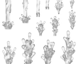 3D Printed Set Toxic Streams – 3D tlačené toxické prúdy (24 ks)