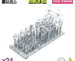 3D Printed Set Toxic Streams – 3D tlačené toxické prúdy (24 ks)