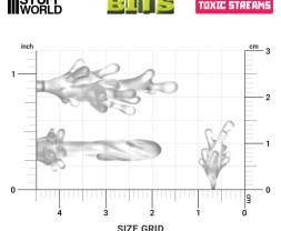 3D Printed Set Toxic Streams – 3D tlačené toxické prúdy (24 ks)