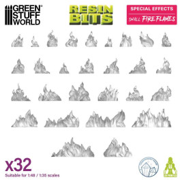 3D Printed Set Small Fire Flames – 3D tlačené malé plamene (24 ks)