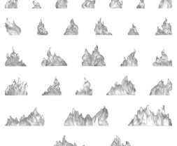 3D Printed Set Small Fire Flames – 3D tlačené malé plamene (24 ks)